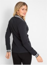 Blazer en jersey coton à détails rayés, bpc bonprix collection
