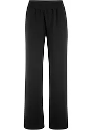 Pantalon ample en Punto di Roma avec taille confortable, bonprix