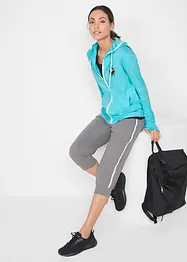 Lot de 2 pantalons de jogging en coton, longueur 3/4, bonprix