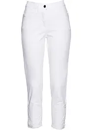 Jean 7/8 stretch avec dentelle, bonprix