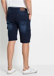 Bermuda en molleton aspect jean, Regular, bonprix