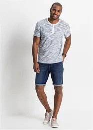 T-shirt à col Henley, manches courtes, bonprix