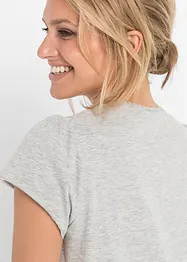 Chemise de nuit d’allaitement coton et dentelle, bonprix
