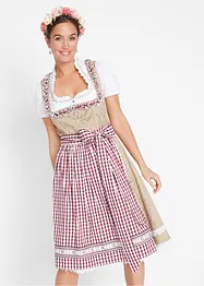 Dirndl avec tablier, longueur genou (Ens. 2 pces.), bonprix