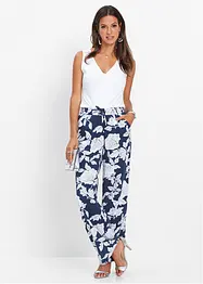 Pantalon palazzo imprimé en viscose, bonprix
