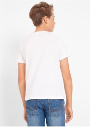 Lot de 3 T-shirts basiques garçon en coton, bpc bonprix collection