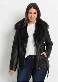 Veste avec col en synthétique, bonprix