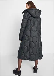 Manteau long matelassé avec surpiqûres diamant, bonprix