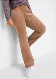 Pantalon stretch en velours côtelé, Bootcut, bonprix