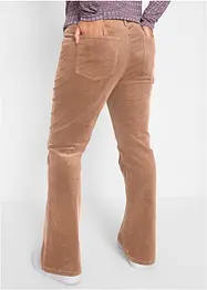 Pantalon stretch en velours côtelé, Bootcut, bonprix