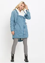 Manteau en jean avec maille peluche, bonprix