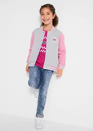 Gilet sweat style Teddy fille, bonprix