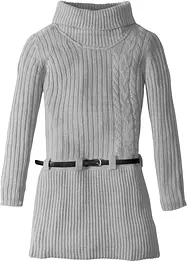 Robe fille en maille avec ceinture (ens. 2 pces.), bonprix