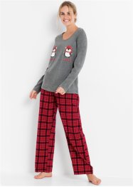 Pyjama avec pantalon en flanelle, bpc bonprix collection