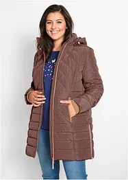 Veste longue matelassée, rembourrée, bonprix