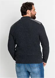 Pull camionneur avec empiècement en tissu, bonprix