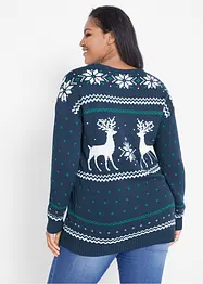 Pull à motif hivernal, bonprix