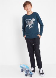 T-shirt manches longues garçon avec paillettes réversibles en coton bio, bpc bonprix collection