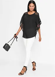 Blouse avec détails en dentelle, bonprix