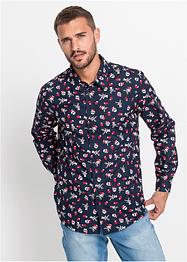 Chemise manches longues à imprimé Noël, Slim Fit, RAINBOW