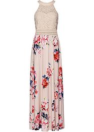 Robe longue à imprimé floral en taille courte, BODYFLIRT boutique