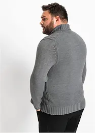 Pull col roulé à motif torsadé, bonprix