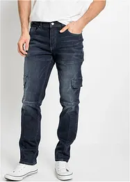 Jean stretch cargo Slim Fit, Straight, bonprix