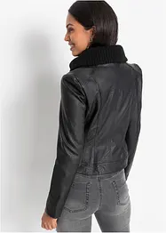 Blouson enduit à col châle, bonprix