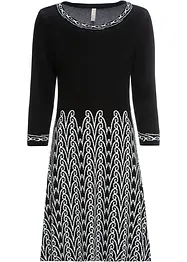 Robe en maille à motif, bonprix