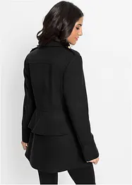 Manteau court militaire à teneur en laine, taille courte, bonprix