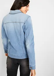 Veste en jean à empiècement latéral côtelé, bonprix