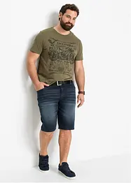 Bermuda en jean extensible, Slim, bonprix