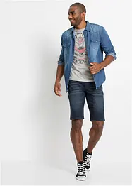 Bermuda en jean extensible, Slim, bonprix
