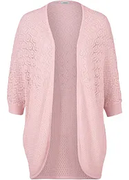 Gilet long en maille ajourée, bonprix