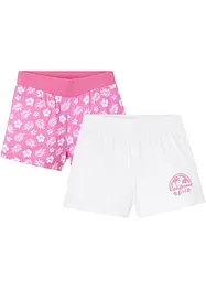 Lot de 2 shorts fille, bonprix