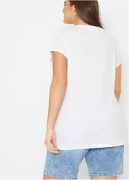 T-shirt long imprimé, bonprix