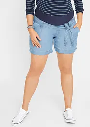 Short de grossesse léger en Lyocell et lin, bonprix