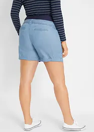Short de grossesse léger en Lyocell et lin, bonprix