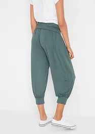 Pantalon sarouel à taille confortable, longueur 3/4, bonprix