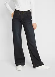 Jean large taille mi-haute élastiquée, bonprix