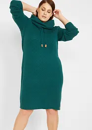 Robe en maille à col châle, bonprix