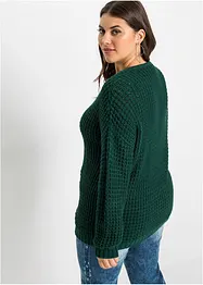 Pull en maille avec zip, bonprix