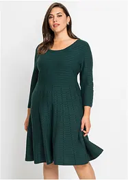 Robe en maille à rayures, bonprix