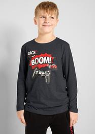 Lot de 2 T-shirts manches longues garçon avec coton, bpc bonprix collection