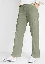 Jean cargo en coton, taille mi-haute, bonprix