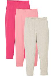 Lot de 3 leggings fille avec coton, bpc bonprix collection
