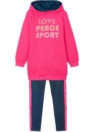 Sweat-shirt et legging fille (Ens. 2 pces.) avec coton, bpc bonprix collection