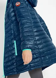 Veste longue matelassée ultra-légère et son pochon, bonprix