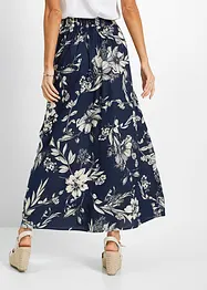 Jupe longue en viscose avec taille élastique et lien à nouer, bonprix