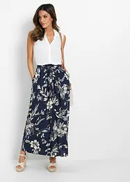 Jupe longue en viscose avec taille élastique et lien à nouer, bonprix